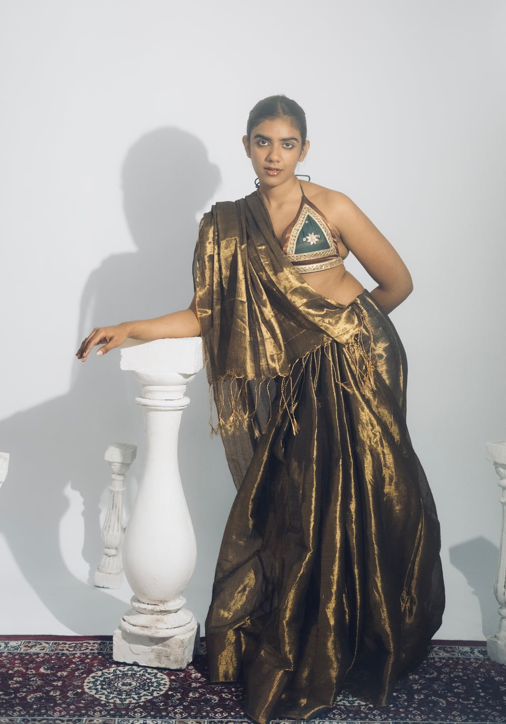 Gaji Silk Bralette – Brown